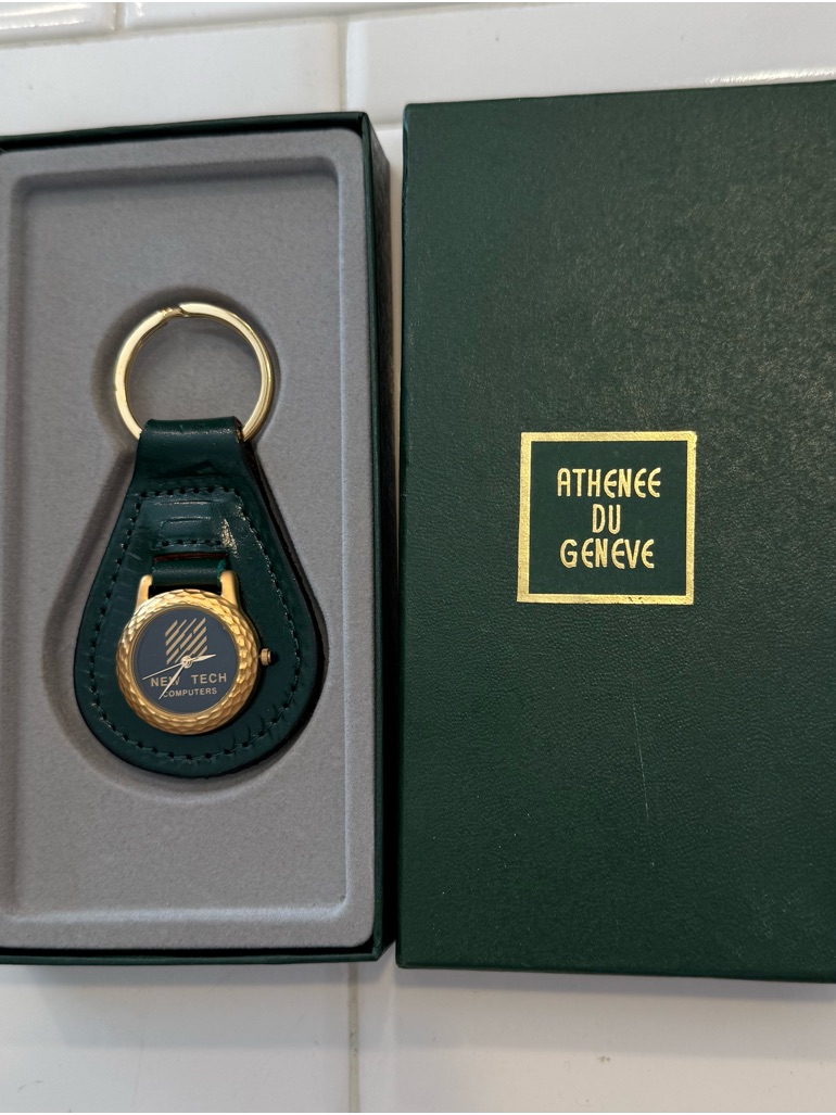 Vintage Authenee Du Geneve Keychain Watch